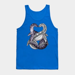 Aquatic Nuzzles: Grey Tank Top